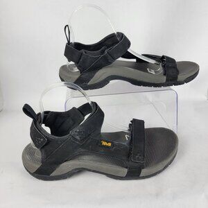 Teva Meacham Men’s 10 Black Open Toe Outdoor Hiking Sandals Summer‎ Walking